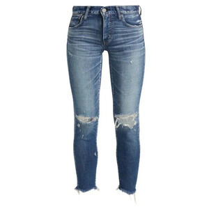 MOUSSY VINTAGE Ingraham Skinny Denim Jeans Dark Blue Size 25